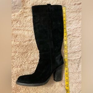 BUTTERO for Barneys NY Co-Op Black Suede Boots Italy 40 US 9 Minimalist #286